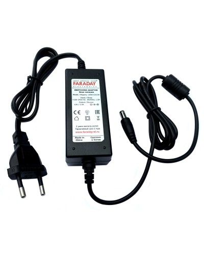 24W/12V/2A. Импульсный блок питания в пластиковом корпусе. FARADAY в Химках