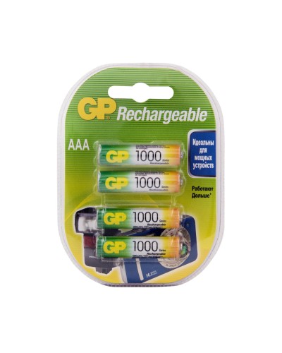 GP 100AAAHC AAA (GP 100AAAHC-2DECRC4), упак. 4 шт.. Перезаряжаемые аккумуляторы. GP Batteries в Химках