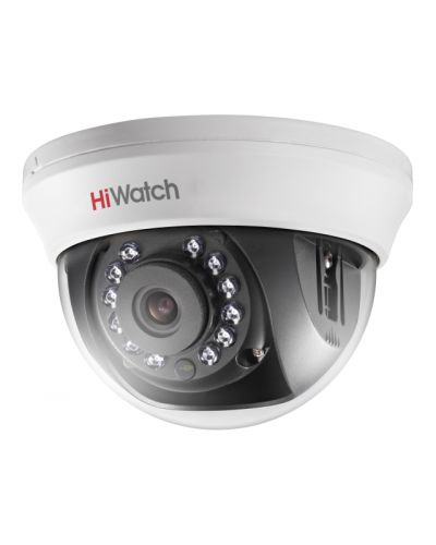 DS-T201(B) (3.6мм). Бюджетная видеокамера мультиформатная купольная. HiWatch в Химках