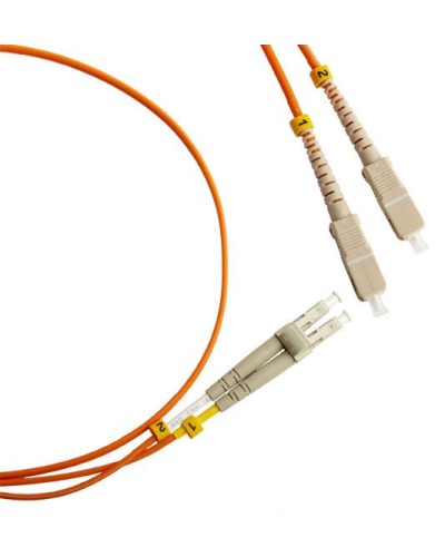 FC-D2-50-LC/PR-SC/PR-H-2M-LSZH-OR. Патч-корд волоконно-оптический LC-SC. Hyperline в Химках