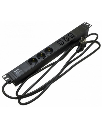 SHE19-3SH-3IEC-2.5EU. Блок розеток 19. Hyperline в Химках