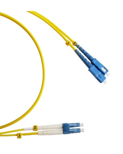FC-D2-9-LC/UR-SC/UR-H-2M-LSZH-YL. Патч-корд волоконно-оптический LC/UPC-SC/UPC. Hyperline в Химках