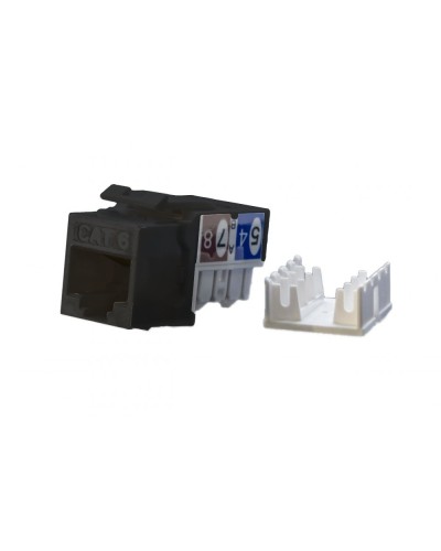 KJ9-8P8C-C6-90-BK. Вставка Keystone Jack RJ-45. Hyperline в Химках