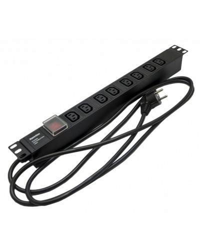 SHE19-8IEC-S-2.5EU. Блок розеток 19. Hyperline в Химках