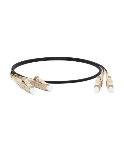 FC-D2-50-LC/PR-LC/PR-H-1M-LSZH-BK. Патч-корд волоконно-оптический многомодовый. Hyperline в Химках