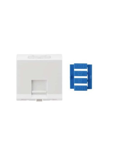 SIP3A-1K-M45-45. Вставка угловая 45x45 для 1 модуля Кeystone Jack, со шторками. Hyperline в Химках
