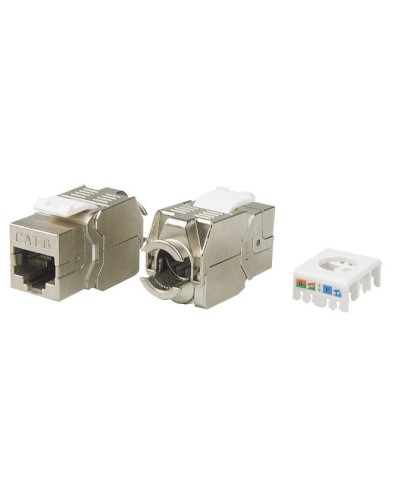 KJ8-8P8C-C6-180-TLS-SH-F-WH. Вставка Keystone Jack RJ-45. Hyperline в Химках
