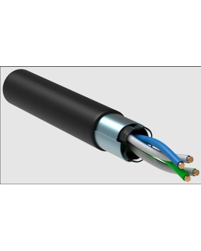 GENERICA F/UTP 5E 24AWG 2PR LDPE 1м черный 305м (BC3-C5E02-339-305-R-G). Кабель «витая пара» (LAN) для структурированных систем связи. IEK в Химках