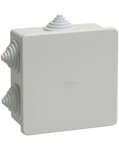Коробка распаячная КМ41235 85х85х40 открытой проводки IP44 6 гермовводов серая (UKO11-085-085-040-K41-44). Коробка распаячная безгалогенная (HF). IEK в Химках