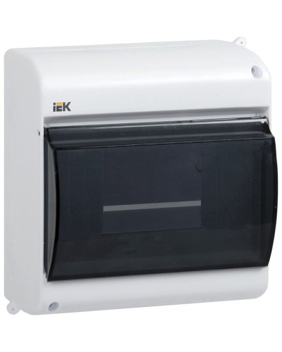 Корпус пластиковый КМПн 2/6 IP30 белый KREPTA 3 (MKP42-N-06-30-09). Щиток модульный с прозрачной дверцей, настенный. IEK в Химках