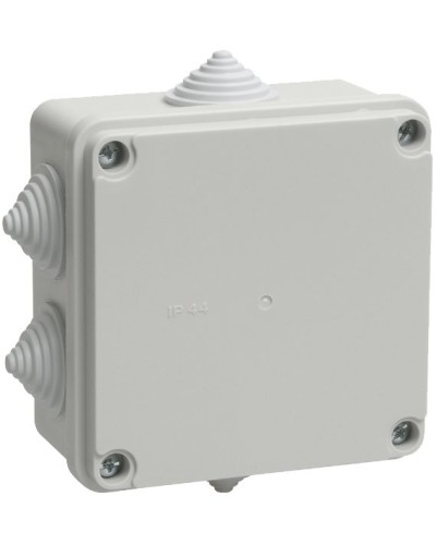Коробка распаячная КМ41233 100х100х50 открытой проводки IP44 6 гермовводов серая (UKO11-100-100-050-K41-44). Коробка распаячная безгалогенная (HF). IEK в Химках