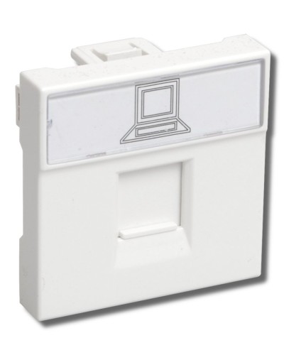 РКИ-20-00-П RJ-45 UTP белая (CKK-40D-RI2-K01). Розетка информационная 2 модуля ПРАЙМЕР. IEK в Химках