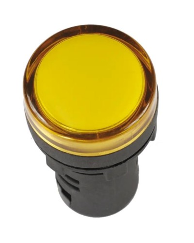 Лампа AD22DS (LED) матрица D22 мм желтый 12В AC/DC желтый (BLS10-ADDS-012-K05). Светосигнальный индикатор. IEK в Химках