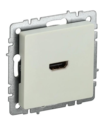 Розетка HDMI РHDMI-0-БрКр бежевый BRITE (BR-H10-K10). Розетка HDMI. IEK в Химках