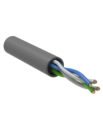 GENERICA U/UTP кат. 5E 100МГц 2 пары PVC INDOOR серый (BC1-C5E02-111-305-G). Кабель «витая пара» (LAN) для структурированных систем связи. IEK в Химках