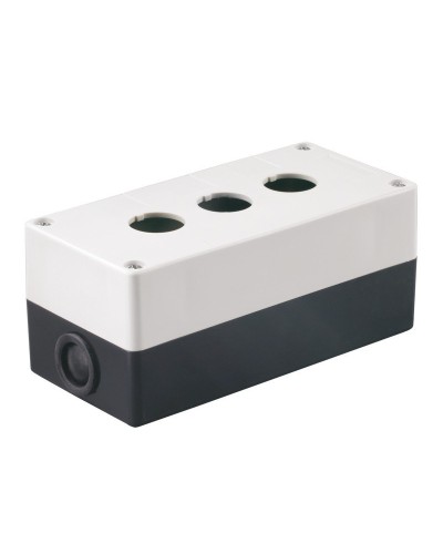 Корпус КП103 для кнопок 3 места белый (BKP10-3-K01). Корпус для кнопочных постов. IEK в Химках