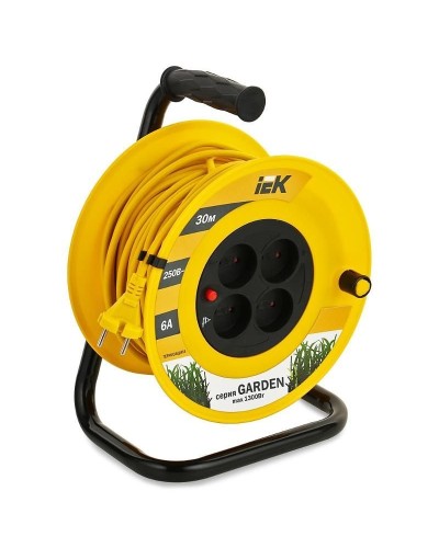 УК30 4 места, 30м (WKP23-06-04-30). Удлинитель на катушке Garden. IEK в Химках