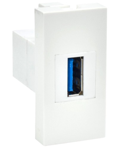 Розетка USB A 3.0 PRIMER РКЮ-10-00-П белый IEK (PR-KK40D-RU-0-1-A3-K01). Розетка USB. IEK в Химках