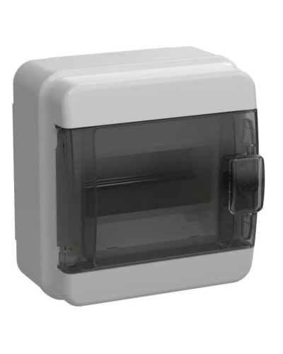 Корпус пластиковый КМПн-6 IP65 TEKFOR (TF5-KP72-N-06-65-K03-K02). Корпус модульный пластиковый черная прозрачная дверь. IEK в Химках