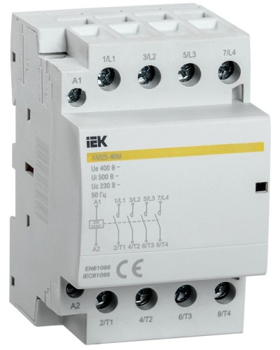 Контактор модульный КМ25-40М AC/DC (MKK21-25-40). Контактор модульный. IEK в Химках