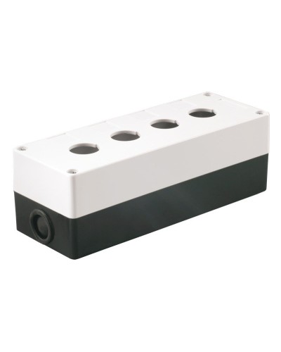 Корпус КП104 для кнопок 4 места белый (BKP10-4-K01). Корпус для кнопочных постов. IEK в Химках