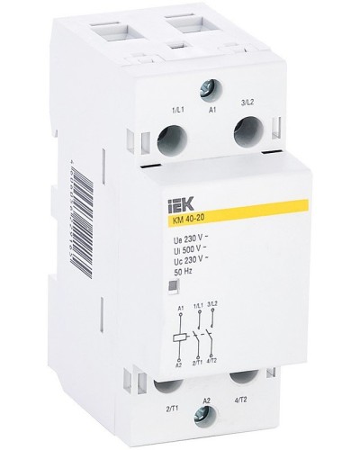 Контактор модульный КМ40-20 AC (MKK11-40-20). Контактор модульный. IEK в Химках