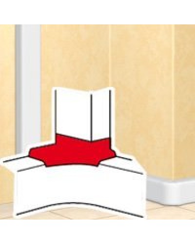 Отвод угловой для короба DLP 35х80/105, 50х80/150 (010763): Отвод угловой в Химках