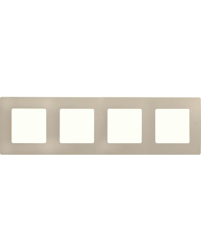 Рамка 4 поста ETIKA, слоновая кость (672514). Рамка. LegranD в Химках