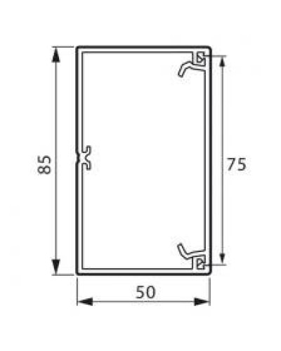 Кабель-канал 85x50 мм METRA (638080): Короб в Химках