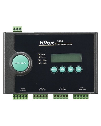 NPort 5430. 4-портовый асинхронный сервер. MOXA в Химках