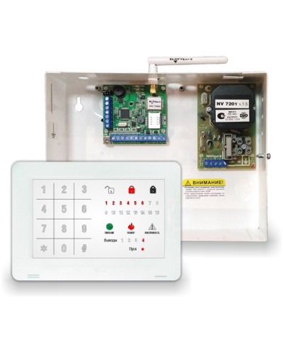 NV 1010c/8524. Устройство оконечное объектовое приемно-контрольное c GSM коммуникатором. NAVIgard в Химках