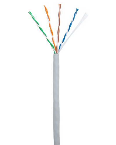 U/UTP 4pair, Cat5e, In, PVC (CCA-UU004-5E-PVC-GY). Кабель «витая пара» (LAN) для структурированных систем связи. NETLAN в Химках