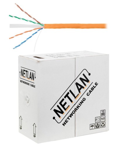 U/UTP 4pair, Cat6, Solid, In, LSZH (EC-UU004-6-LSZH-OR). Кабель «витая пара» (LAN) для структурированных систем связи. NETLAN в Химках