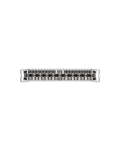 NMC-PL10-CU-10 (10 шт). Плинт неразмыкаемый, (0...9), крепление под кронштейн и круглые направляющие. NIKOMAX в Химках