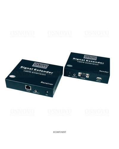 TLN-VKM/1+RLN-VKM/1(ver.2). Удлинитель VGA, аудио-сигналов. OSNOVO в Химках