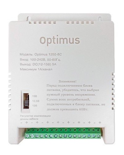 1250-8C. Источник вторичного электропитания импульсный (IP56). Optimus в Химках