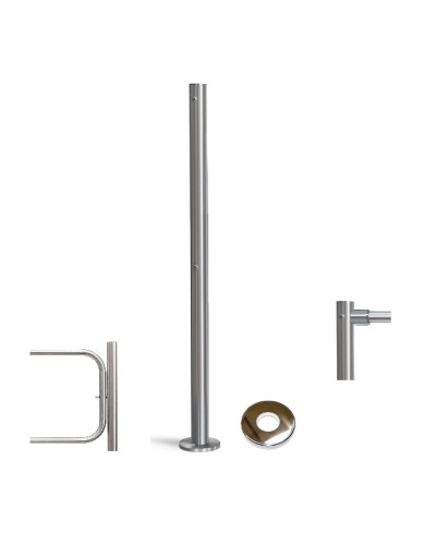 PERCo-BH02 2-15 с крышкой. Стойка с отверстием под стопорный механизм поворотной секции и с 2-мя отверстиями для крепления патрубков на стороне, противоположной створке. PERCo в Химках