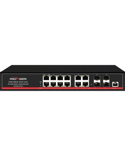 PND-M8GP-4G4F(150). Коммутатор управляемый оптический 12 портовый. Polyvision в Химках