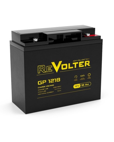 Revolter GP 1218. Аккумулятор автомобильный герметичный свинцово-кислотный. Revolter в Химках
