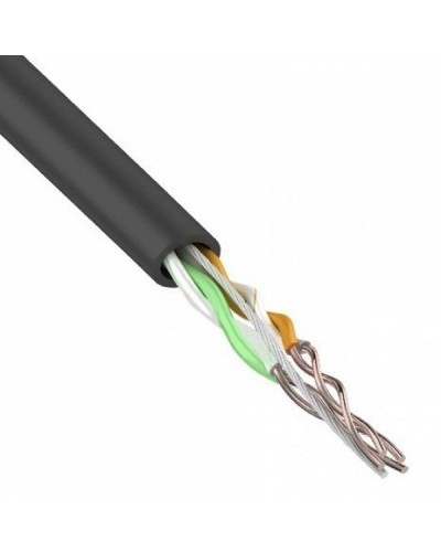 U/UTP, CAT 5e, PE, 2PR, 24AWG, OUTDOOR, SOLID, черный, 305м, REXANT (01-0025). Кабель «витая пара» (LAN) для структурированных систем связи. Rexant в Химках
