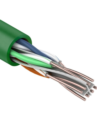 U/UTP, CAT 6, нг(А)-LSLTx, 4х2х0,575мм, 23AWG, INDOOR, SOLID, зеленый, 305м REXANT (01-0071). Кабель «витая пара» (LAN) для структурированных систем связи. Rexant в Химках
