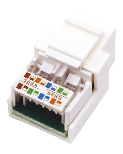 Модуль Keystone Jack RJ-45(8P8C), UTP, CAT 5e, тип 180 градусов, белый REXANT (03-1011). Модуль Keystone Jack. Rexant в Химках