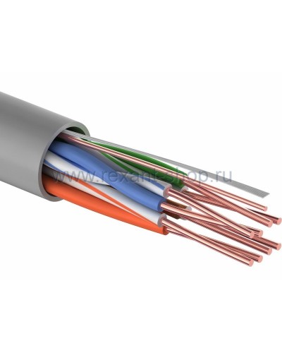 U/UTP 4PR, 24AWG, CAT5e, PVC, 100м REXANT (01-0043-100). Кабель «витая пара» (LAN) для структурированных систем связи. Rexant в Химках