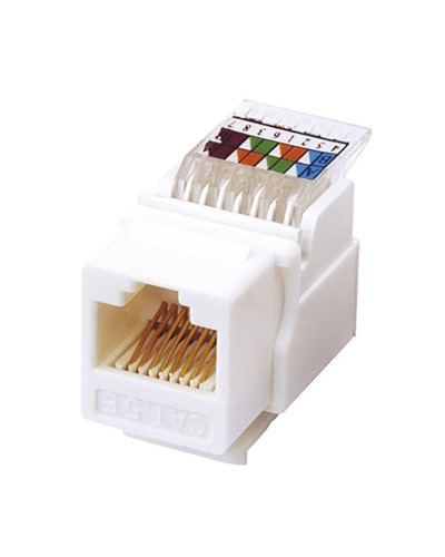 Модуль Keystone Jack RJ-45(8P8C), UTP, CAT 5e, тип 180 градусов, самозажимной, белый REXANT (03-1012): Модуль Keystone Jack в Химках