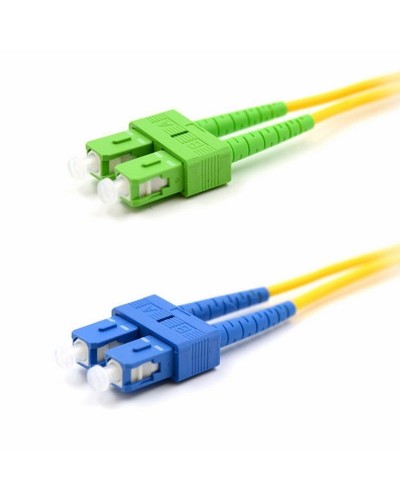 Патч-корд оптический переходной (SM), 9/125 (OS2), SC/APC-SC/UPC, (Duplex), PVC, 2м REXANT (50-2059): Патч-корд оптический в Химках