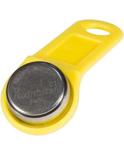 DS 1990А-F5 (желтый). Ключ электронный Touch Memory с держателем. SLINEX в Химках