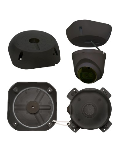 МК-4 PRO (цвет черный). Монтажная коробка для крепления уличных видеокамер. SLT в Химках