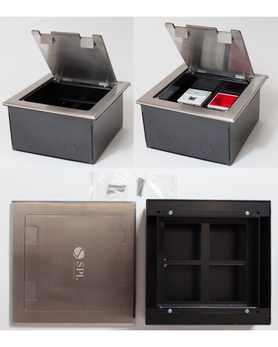 Люк на 4 поста (45х45), из нержавеющей стали, с коробкой, IP40 (300014). Люк. SPL в Химках