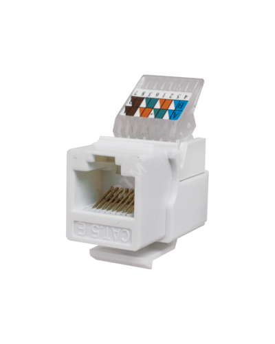 Модуль-вставка Keystone Кат5е, без.инстр.зад, белый UTP (10-0312): Вставка Keystone Jack RJ-45 в Химках
