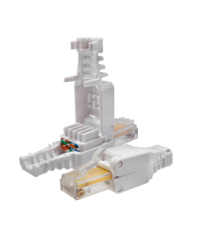 Коннектор 8P8C U/UTP Cat.5e (RJ-45) безинструментальный (10-0218). Разъем RJ-45. SUPRLAN в Химках